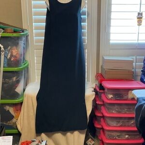 Elegant Navy Blue Sleeveless Wedding Dress